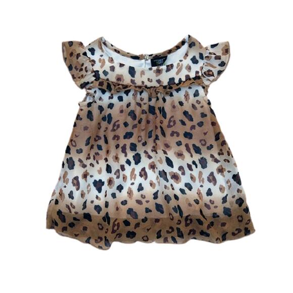 Hart Street Animal Print Dress 12 Month - Picture 1 of 3